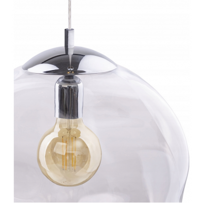 TK Lighting lampa wisząca Sol 1xE27 max 60W chrom/transparent (4262)